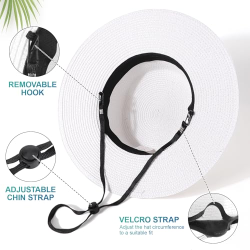 Sombrero Panamá de paja para mujer tamaño M miniatura 6