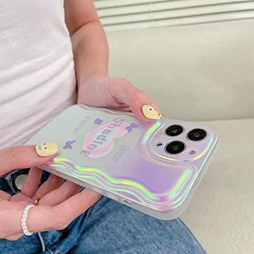 Coque iPhone 12 Pro Max ondulée pour un style arc-en-ciel