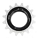 Hycline Single Speed Bike Freewheel: 16T Compatible with 1/2''×1/8'' Bicycle Freewheel - Threaded Type Freehub Replacement Parts (Black/Silver)