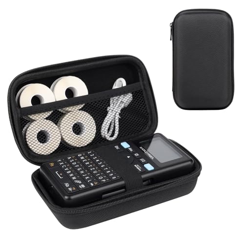 SUPVAN Aufbewahrungstasche für E11 Etikettendrucker, Schutzhülle mit Netztasche für Zubehör, stoßfeste Tragetasche für Beschriftungsgerät (Nur Tasche)