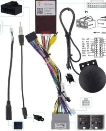 Car for Audio 16PIN CD/DVD Player Power Calbe Adapter with Canbus Box for Chevrolet Spark 2019 Stereo Plug Wiring Harness - (Color Name: CANBUS Box Harness)