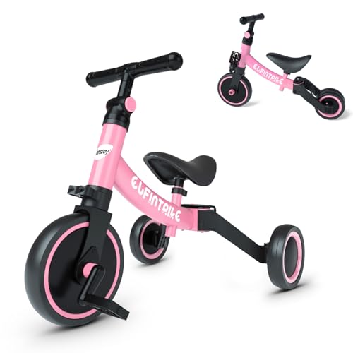 besrey Triciclos para Niños, 5 en 1 Un Bici polivalente, Triciclo & Bicicleta & Carro de Equilibrio & Caminante, 2.8kg...