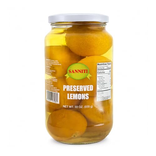 Sanniti Preserved Lemons, 33 oz – Whole Preserved Lemons in