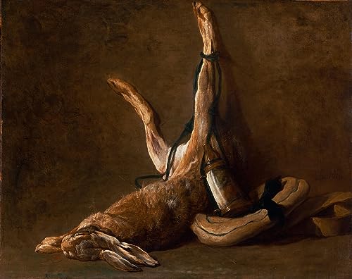 Nature morte avec un lièvre Chardin poster 50x70 pour une ambiance cosy