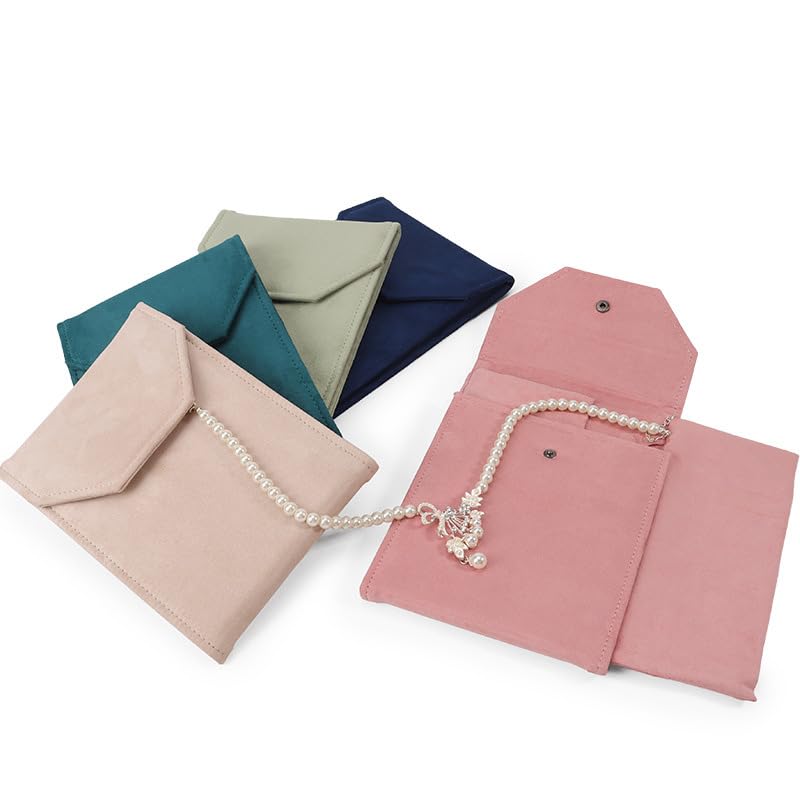 Sac de rangement à bijoux avec flocage doux pour la protection des colliers