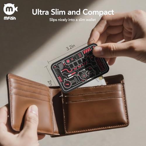Image of MFish Solar Wallet Tracker Card, Apple MFi Certified, Ultra-Thin 0.07 inch Find My Tracker for Wallet, IP68 Waterproof, Loud Alarm, Solar Powered, Works with Apple Find My (iOS Only) for car, Luggage
