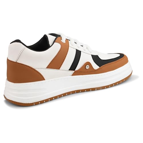 Image of Centrino Low-Top Sneakers for Men | Casual Shoes for Man Stylish | Lightweight Lace-Up Canvas Walking Shoes | Cushioned Insole | Breathable Comfortable Anti-Skid Sole | Trendy Mens Sneaker Shoes Daily (9536)