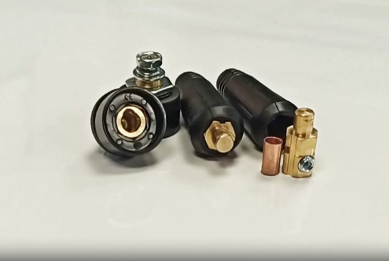 Connettori Rapidi ELCAN Per Saldatrice - Base Femmina 10-25mm, 200A, 2 Pezzi, Euro Plug - Foto 3