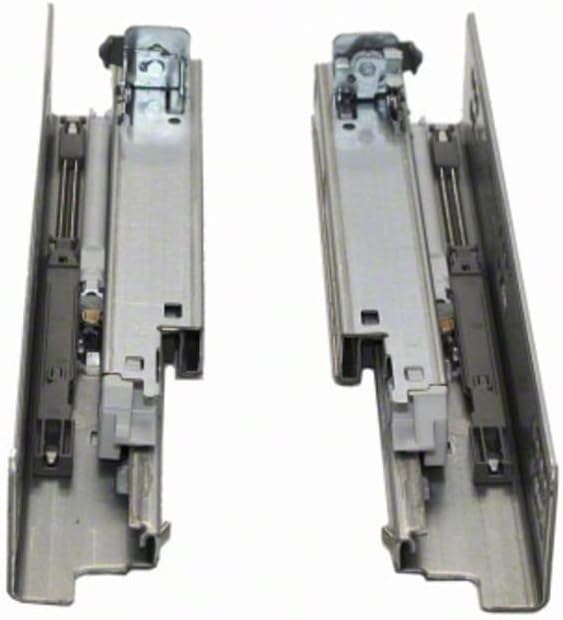 BLUM 563H2290B10 Tandem Plus Blumotion 9" Drawer Runner Pair for Face Frame, Silver