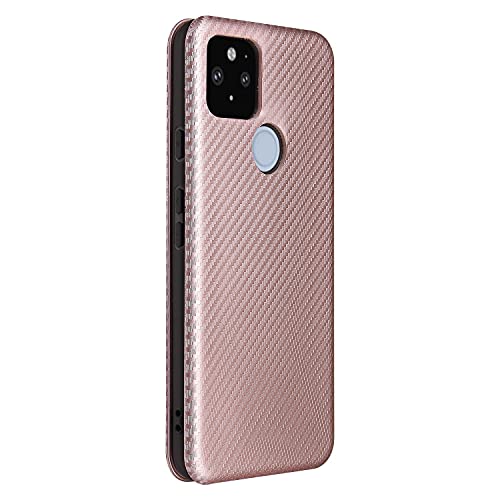 Coque Pixel 5A anti-chute protection objectif photo carbone rose - 6