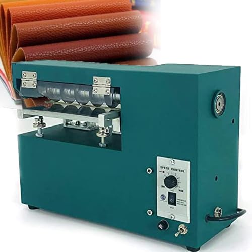 ZHIXUMM Electric Leather Cutting Machine, 90w Leather Skiver Machine Strap Slitter Cutting Tool Cutter Machine Leather Slitting Leather Skiving Machine for Leather, Shoes, Bag, Paper