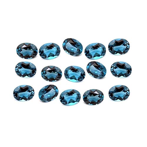 Bleu Topaze Ovale 7X5mm Pierre Semi-Précieuse Vrac
