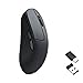 Keychron M3 Kabellose optische Maus, 2.4 GHz/Bluetooth 5.2, 1000 Hz, programmierbarer, PixArt 3311 Sensor, 12000 DPI/300 IPS, leicht und ergonomisch, Gaming-Maus für Windows, Mac und Linux – Schwarz
