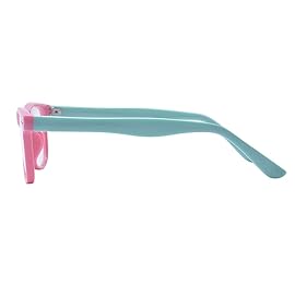 Outray Kids Computer Blue Light Blocking Glasses for Boys and Gilrs Anti Eyestrain (2185c8,Pink&Blue, 46)