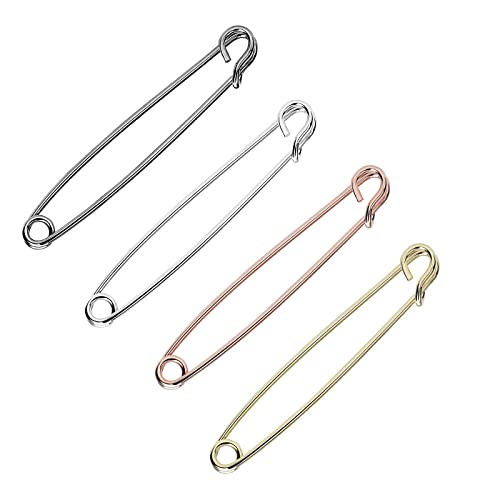Épingle à nourrice pour col de chemise doré et argenté, accessoire maintien homme