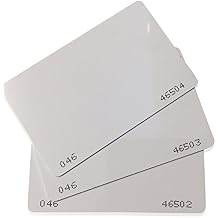 5 pcs 26 Bit Proximity CR80 Cards Weigand Prox Blank Printable Swipe Cards Compatable with ISOProx 1386 1326 H10301 Format Readers. Works with The vast Majority of Access Control Systems