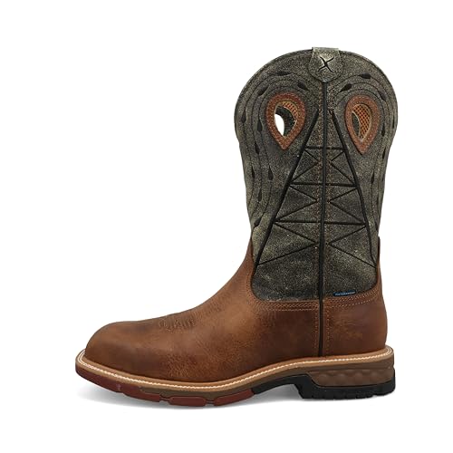 Image of Twisted X Men's12 Pull On Nano Composite Toe Waterproof Western Work Boot