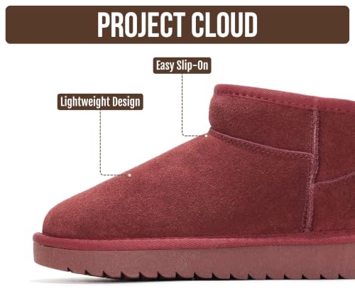 Image of Project Cloud Genuine Leather Ankle Boots for Women - Water Resistant with Memory Foam Insole Winter Boots - Trending Shoes & Comfortable Women's Ankle Boots (Hippy)