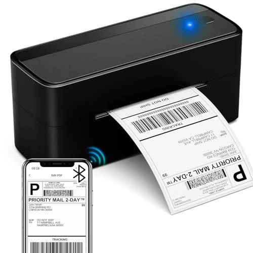ASprink Shipping Label Printer - 241BT Bluetooth Thermal Label Printers for Small Business, 4X6