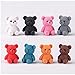 Mini Bär Abbildung 8 Stücke Niedlichen Strickstil Teddybär Ornament Cartoon Kuchen Topper Fairy Garten Dekoration