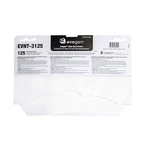 Image of Evogen No-Touch Toilet Seat Covers, 125 Sheets per pack /24 Packs per case