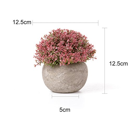 Kunstpflanzen T4U Künstliche Blumen und Bonsai für Dekoration