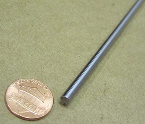 1055 Carbon Steel Hardened Shaft 4mm Diameter x 400mm Long 2 pcs