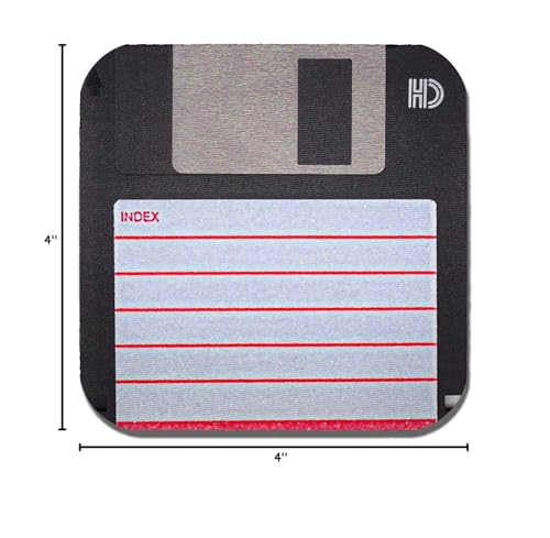 Floppy Disc Coasters - Neoprene - 4 Piece Set - Neurons Not Included