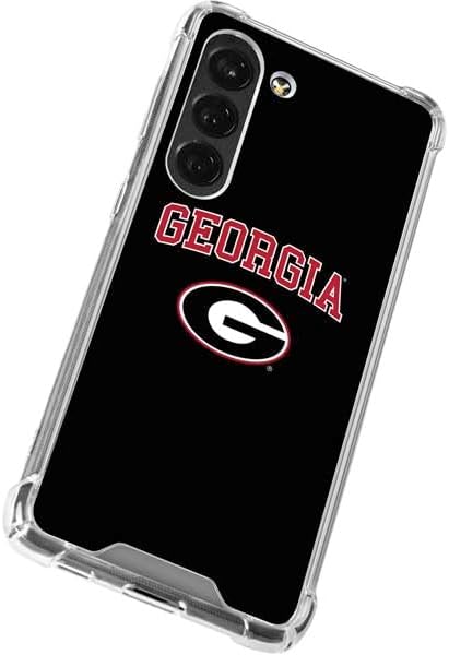 Skinit Clear Phone Case Compatible with Galaxy S23 - Officially Licensed University of Georgia Collegiate Text Design