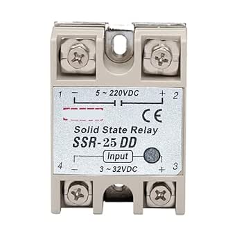 Single Phase Solid State Relay SSR-25DD DC Control DC 25a 5-220V Class ...
