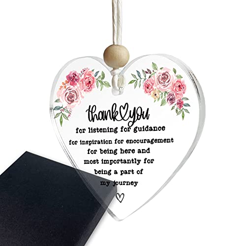 Thank You Gifts, Ornament Keepsake Schild Herz Plaque Thank You Gift, Appreciation Gifts for Women Men Friends Sister Coworkers Teachers Boss Colleague Cover