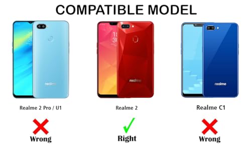 Image of Jkobi Lifetime Anti-Yellow Clear Back Cover Case for Realme 2 (Sleek Hard Crystal | Shockproof and Camera Protection)