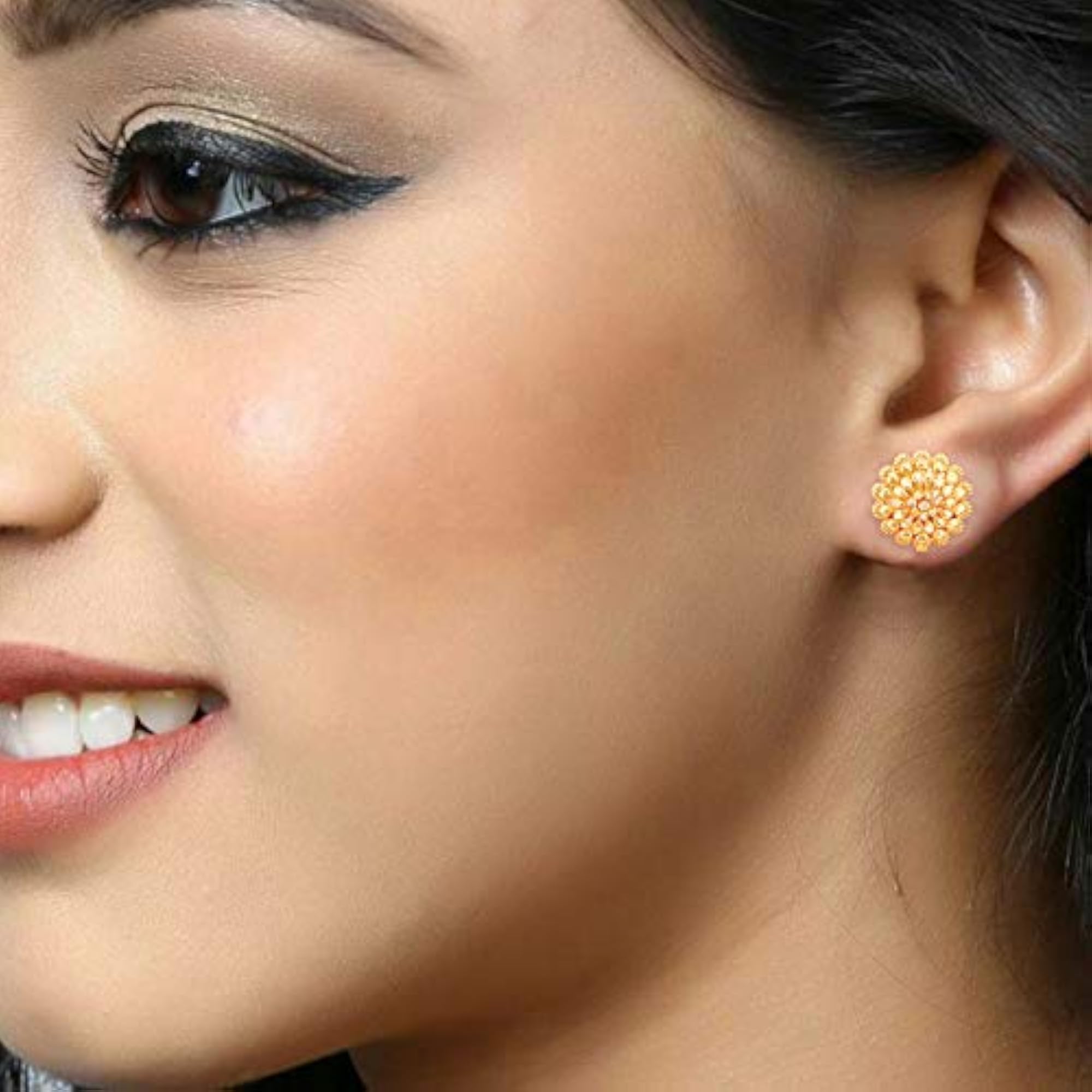Traditional 1gm Plated Alloy Earring Combo Set, 4 Pairs