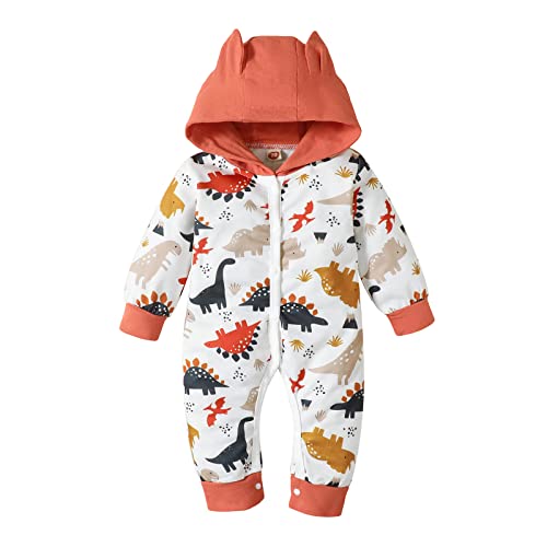 Borlai Pagliaccetto Del Bambino Appena Nato Stampa Completa Cute Animal Fox Tuta Manica Lunga Vestiti Del Bambino Delle Ragazze Dei Ragazzi 0-18 Mesi