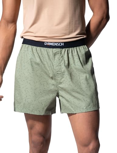 Image of DAMENSCH Printed Breeeze Inner Boxers for Men, Ultra-Light Boxers, 100% Cotton Shorts Pant for, Breathable Woven Inner Cotton Shorts.