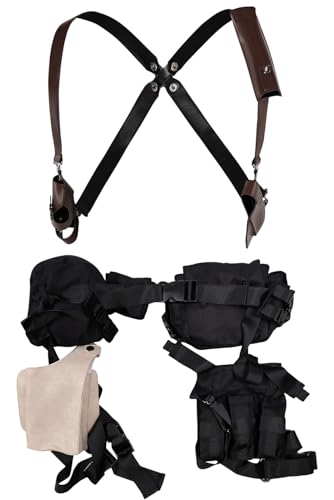 Ceinture et sac à pistolet adulte Kennedy pour costume cosplay Halloween en taille S