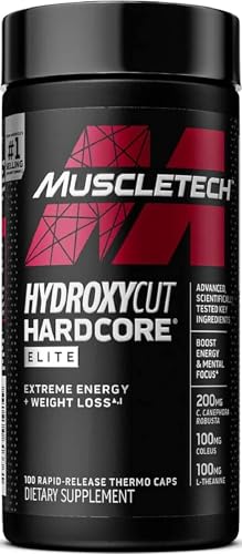 Hydroxycut Hardcore Elite, Rapid Release Capsules, 100 Count