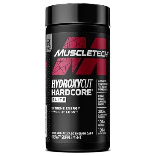 Hydroxycut Hardcore Elite | Maximum Intensity Supplement | Focus + Energy Pills | 100 Pills