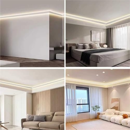 Moulure plafond LED : fixez votre éclairage indirect en surface sans percer - 7