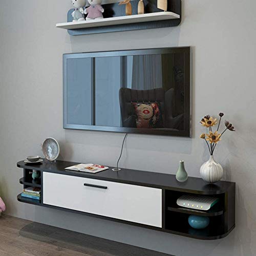 Schwimmendes Regal Wandmontage Audio- / Videokonsole TV-Regal TV-Ständer Board Rack TV-Schrank Medienkonsole Spielekonsole Regal für Kabelboxen