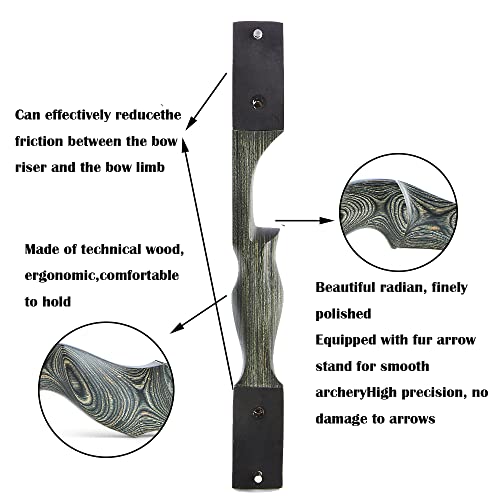 60 Inch Black Hunter Takedown Longbow 2060lbs Traditional Wood Longbow