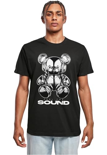 Mister Tee Feel The Sound Chrome Bear Tee t-shirt noir imprimé