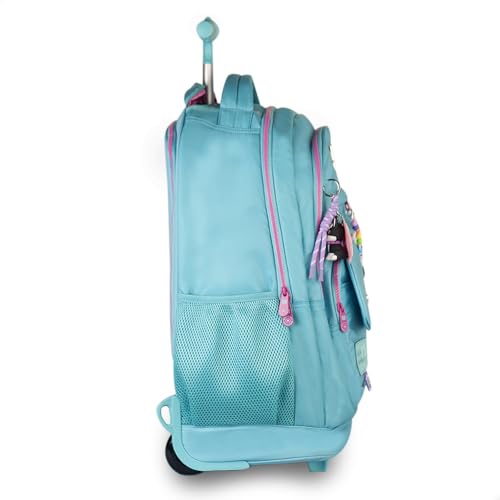 Mochila Rodinha Rebecca Bonbon Carrinho Costas Escolar Meninas (Verde)