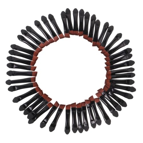 Didiseaon Essential Eye Shadow Brushes Set 50pcs Double-head Makeup Eyeshadow Alicators Gentle on Skin for Travel