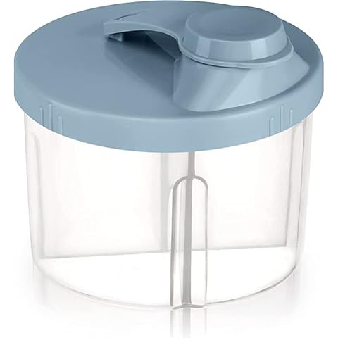 Baby Milk Powder Formula Dispenser, Non-Spill Rotating Four-Compartment Formula Dispenser And Snack Storage Container, Portable Snack Box For Feeding Infant Newborn Cover
