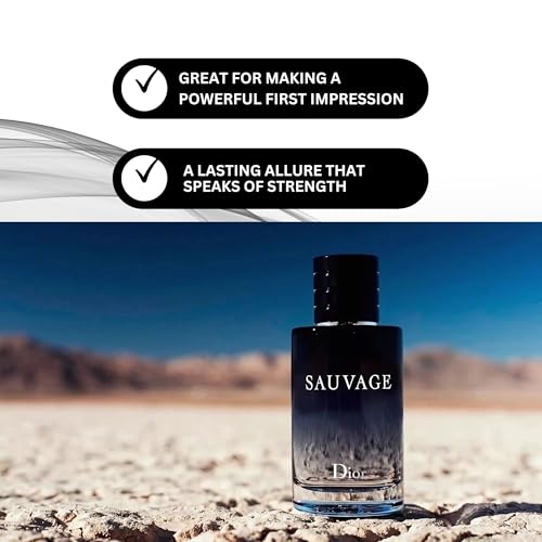 Dior Sauvage Perfume for Men Mini EDT Splash, 0.34 Ounce