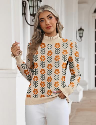 Zeagoo Long Sleeve Shirt for Women Turtle Neck Sweater Early Fall Clothing - image 3