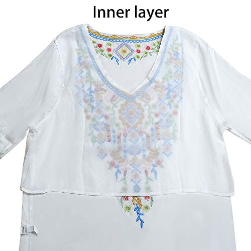 Review de Camisa blanca bordada que puedes comprar esta semana. 18 Imagen adicional