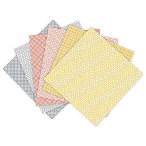Lily Craft Pink Spring Colors Theme Scrapbook, Diy Album Paper, Hand Account, Greeting Card Making Background Paper Craft Supplies Painting Decoration Travel Diary Paper 6Inchx6Inch, 6-X-6-Inch #TOP2