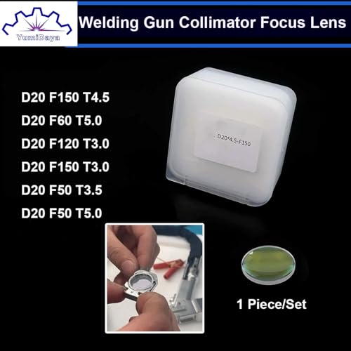 Image of Laser Welding Lens Dia.20mm Focusing Lens, Thinkness 3mm F150,Cleaning Machine D20F150 Focus Lenses for Hand-held Welding Head (D20*3-F150)